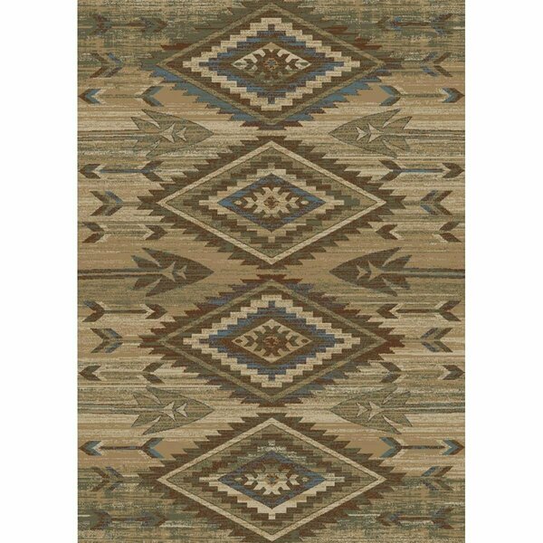 Mayberry Rug 2 x 4 ft. American Destination Broken Bow Area Rug, Antique AD8985 2X4